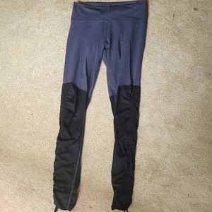 Black and Grey Cashel Foldover Fabletics Leggings